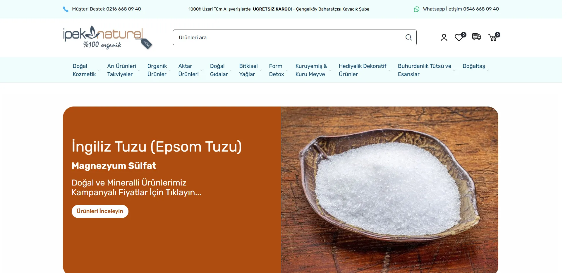 İpek Naturel E-Ticaret Projesi