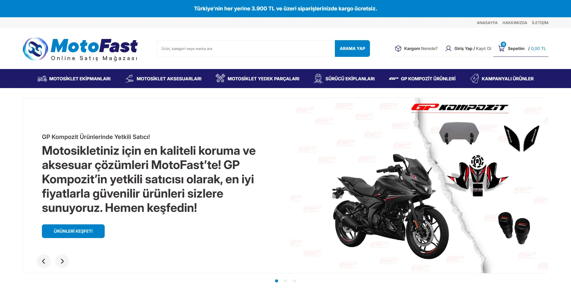 Motofast E-Ticaret Projesi