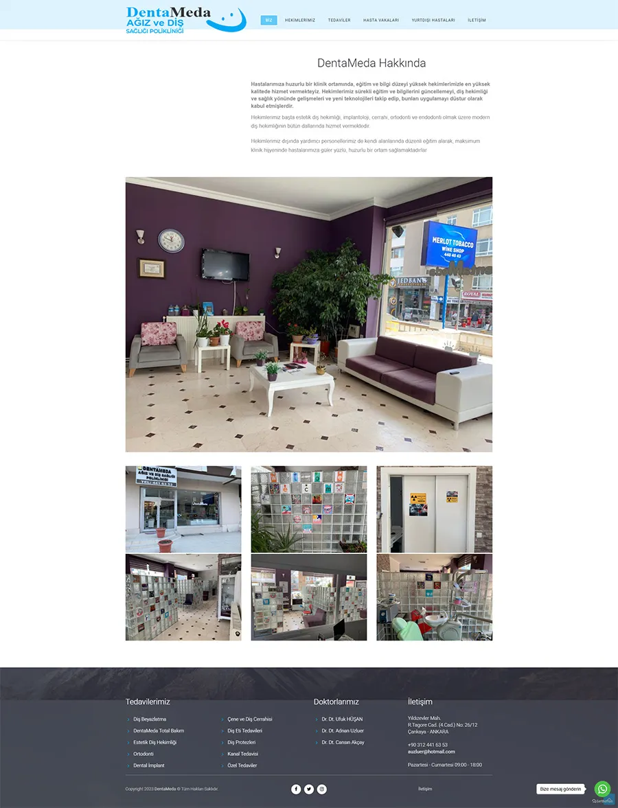 Dentameda Web Projesi