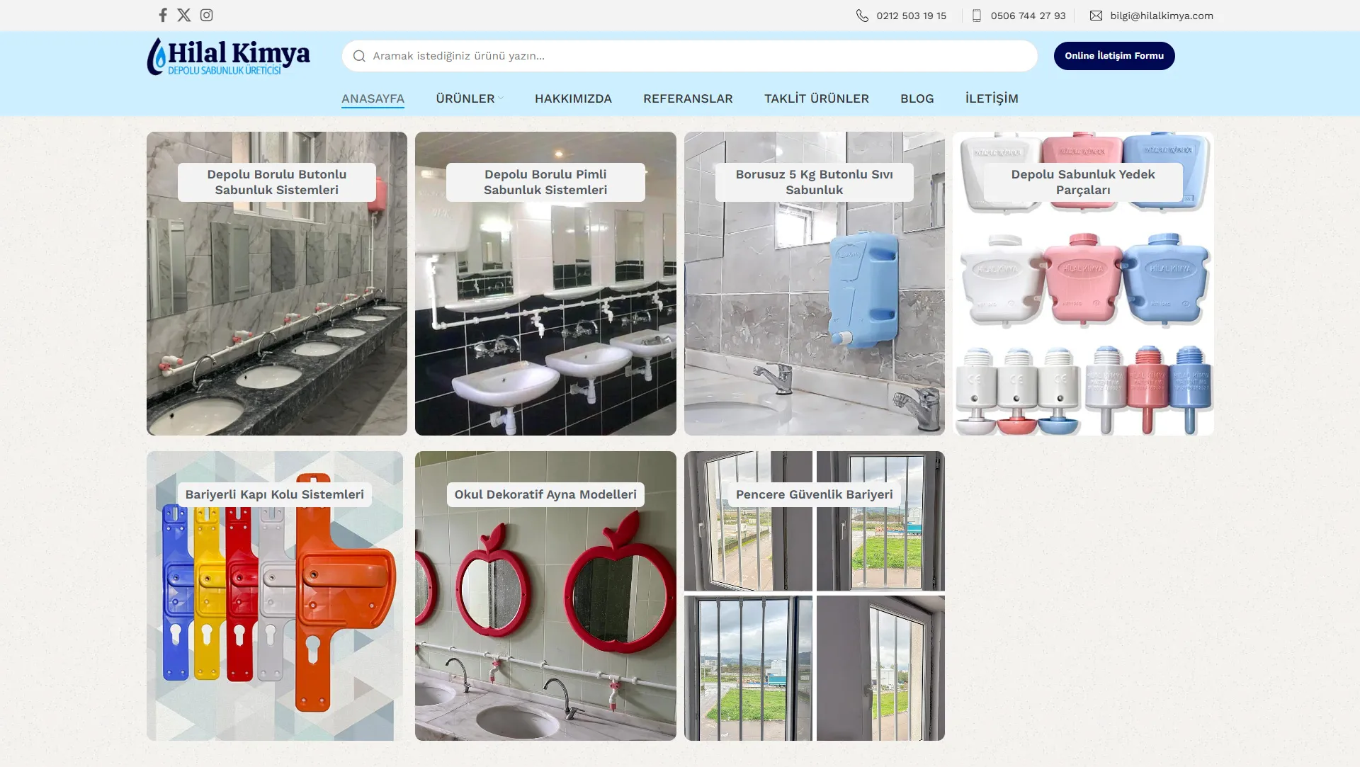 Hilal Kimya Web Projesi