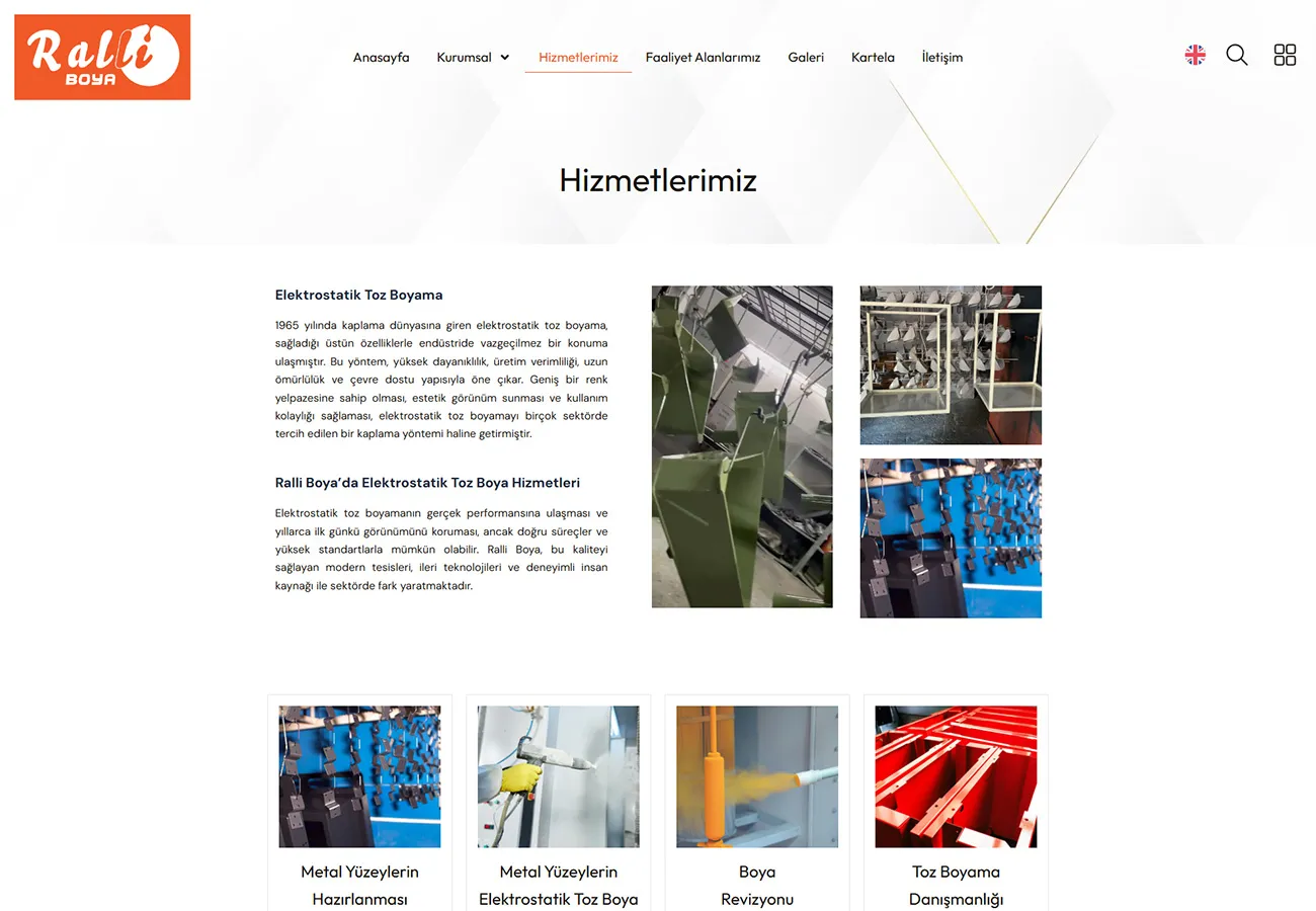 Ralli Boya Web Site Projesi