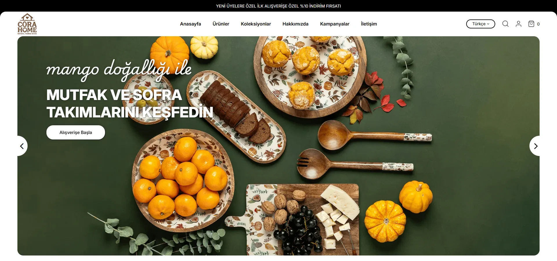 Cora Home E-Ticaret Projesi