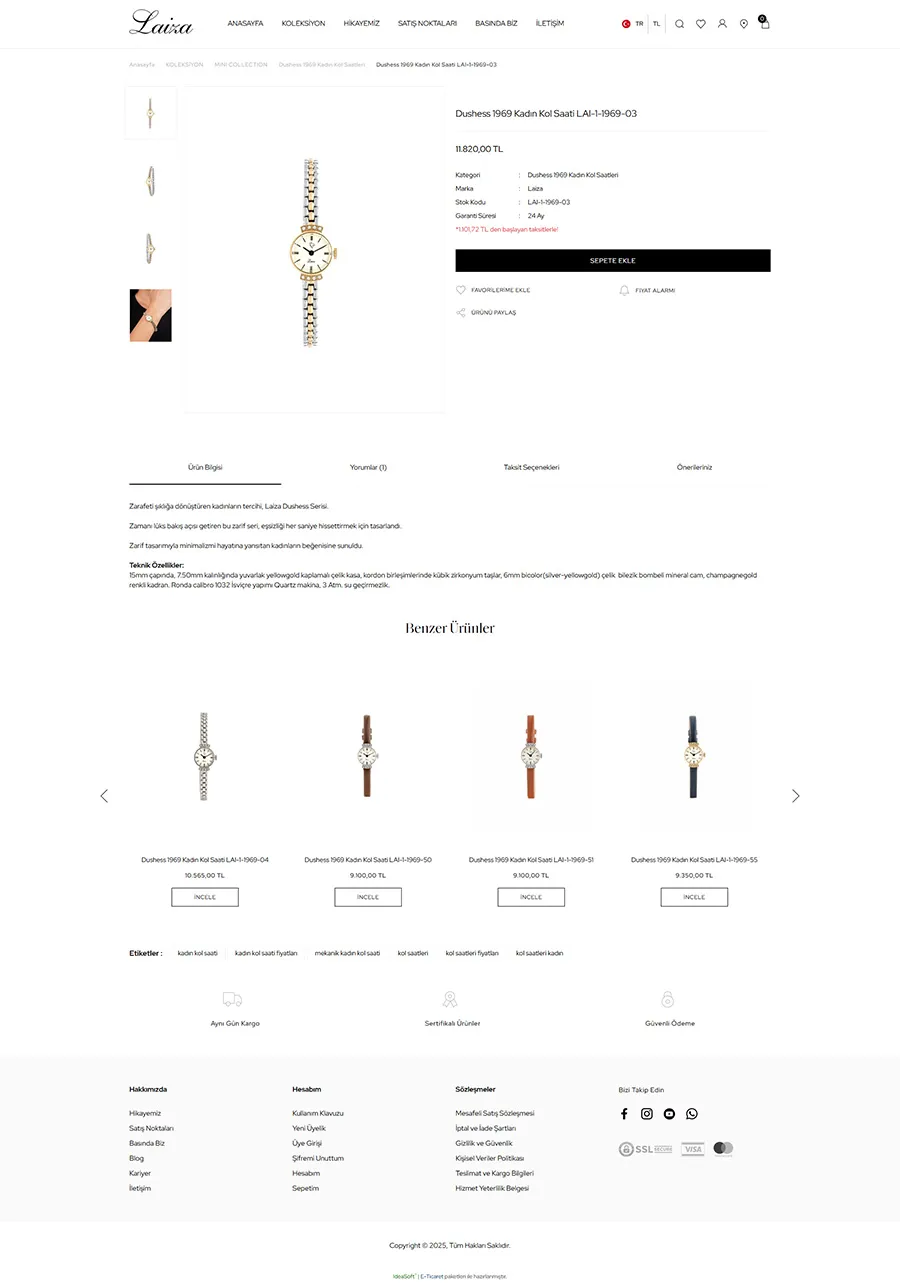 Laizaworld E-Ticaret Projesi