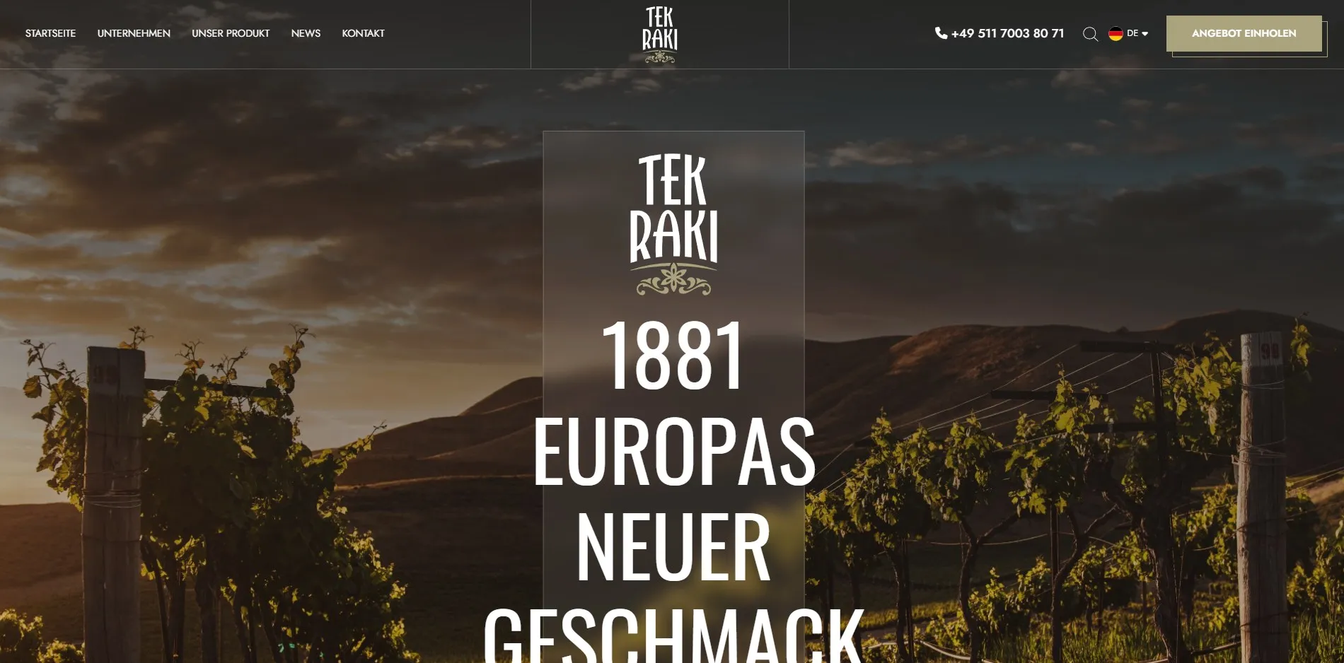 Tek Rakı Web Projesi