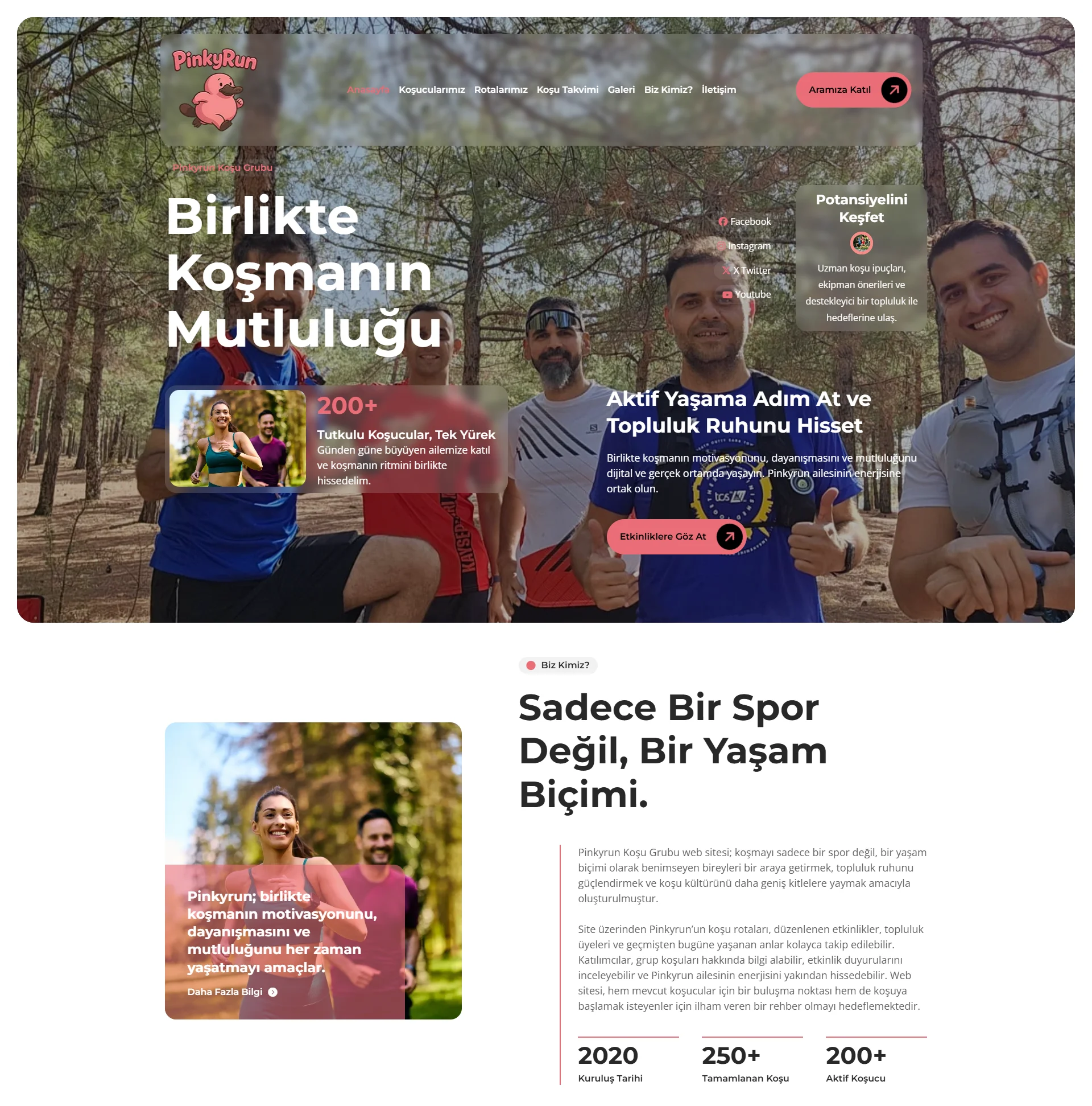 Pinkyrun Web Sitesi Projesi