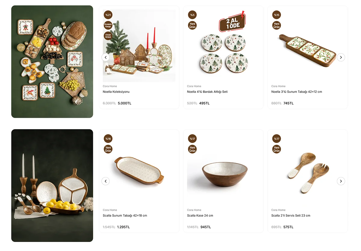 Cora Home E-Ticaret Projesi